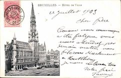 Belgie Belgium Brussels CPA Town hall