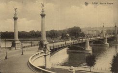 Belgie Belgium Liege CPA Bridge of Fragnee