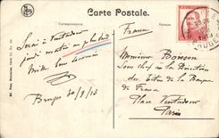 Belgie Belgium Bruges CPA green Quay