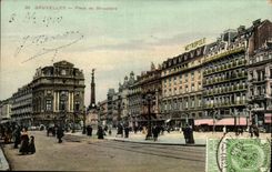 Belgie Belgium Brussels CPA Places of Brouchere