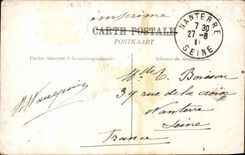 Belgie Belgium Dining CPA Seen on the bridge and the post office building