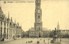 Belgie Belgium Bruges CPA the large one places Panorama