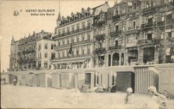 Belgie Belgium Heyst on Sea CPA Hotel of the baths