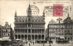 Belgie Belgium Brussels CPA House of the king and houses of large places