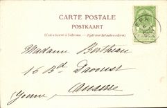 Belgie Belgium Spa CPA Allee of park the seven hour old