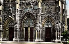 Abbot city MODERN CARD Gates of collegial Saint Vulfran