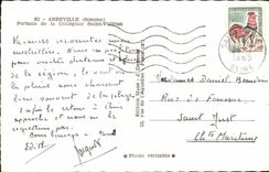 Abbot city MODERN CARD Gates of collegial Saint Vulfran