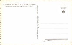 Valley of has MODERN CARD Sioule Chaetau Rocehr vestige of the Middle Ages dominating Sioule