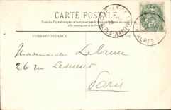 Nice CPA Seen from of the casino (tram)