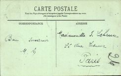 Biarritz CPA Au rocher de la vierge par gros temps