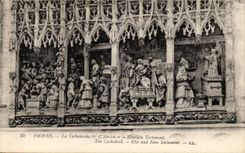 Amiens CPA die Kathedrale das alte und der neue Wille