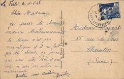 Ferte under Jouarre CPA Garden of the island