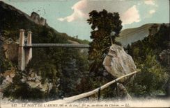 The bridge of abyss CPA To the top of Cheran