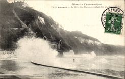 Biarritz CPA La cote des Basques pendant les grandes tempetes