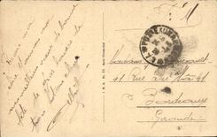 Germany Essen the Ruhr CPA Eisenbahn Direktion und Bismarck Denkmal