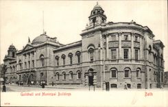 Great Britain Guildhall and Municipal buildings CPA Bath