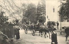 Belgie Belgium CPA Ghent the king entering to the exposure for the inauguration of the floral festivals