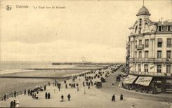 Belgie Belgium CPA Ostend the dam (seen of Kursaal)