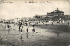 Belgie Belgium Ostend CPA Country cottage Beach