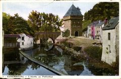 Luxembourg CPA the Alzette in Pfaffenthal