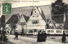 Belgie Belgium Brussels CPA Fair of 1910 Entrance of the Dusseldorf old man