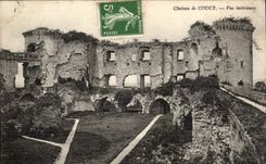 CPA Castle of Coucy Seen interior