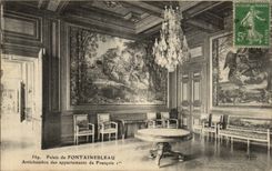 Palate of Fontainebleau CPA Anteroom of the apartments of François 1st
