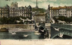 Lyon CPA the Lafayette bridge and Gulls