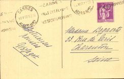 Cannes CPA Seen on the large hotels and the esterle