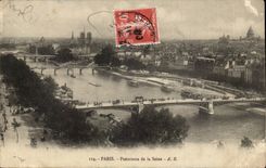 Paris CPA Panorama de la Seine