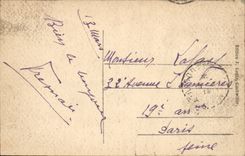 Germany Old man Brisach CPA Seen of the Rhine