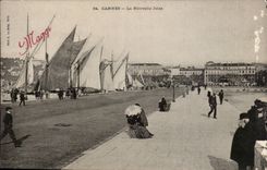 Cannes CPA the new pier (sailing ships)
