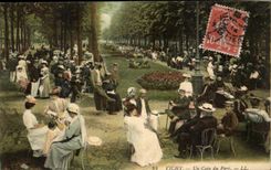 Vichy CPA a corner of the park