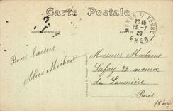 Mehun on Yevre CPA the church and Tours of the castle of Charles VII sights of near