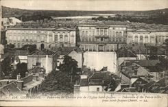 Compiegne CPA Panorama of the castle taken of the church Saint Jacques