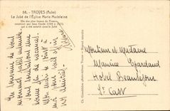 Troyes CPA Jube of the church Marie Madeleine builds by Jean Gaide