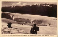 CPA Mountain of Meije With far the tops from Oisans and the large russet-red ones (mountaineers)