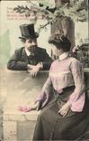CPA Fantaisie Couple Vous riez cruelle Manon 