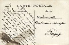 CPA Fantaisie Couple CE bouquet tendre et discret 
