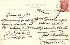 Belgie Belgium Ghent CPA the cathedral St Bavon (face)