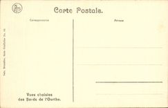 Belgie Belgium CPA Houfflalize the church and the ourthe