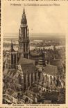 Belgie Belgium Antwerp CPA the cathedral and panorama towards the Scheldt