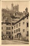 Lyon CPA Old houses with the foot of the hill of Fourviere