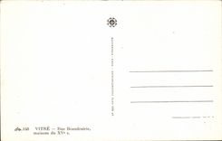 Vitre CPA Rue Beaudrairie maisons du 15eme