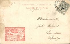 Belgie Belgium Liege CPA Fair universal 1905 Landscape in Boverie