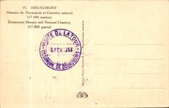 Douaumont CPA ossuary and national cemetery (17000 tombs)