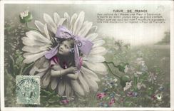 CPA Fantasy Child Flower of FranceAlsace