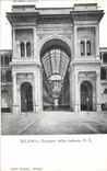 Italy Italia Milano CPA Facciata della Galleria