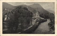 Lourdes - Basilica and Monument Interalle CPA