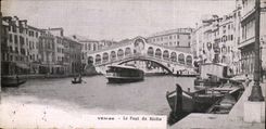 Italy Italia Venice CPA the bridge of the rialto
